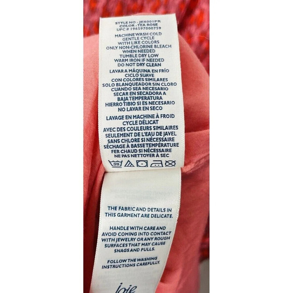 Joie Maxi Dress XL Tiered Boho Cottagecore Flowy Breathable Woven Tea Rose Beach - Picture 8 of 11